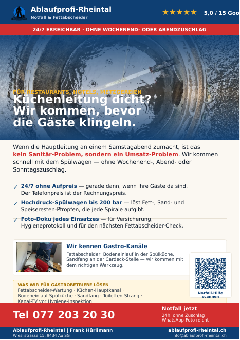 Neuer Flyer für Gastronomie und Restaurants: Bevor die Gäste klingeln